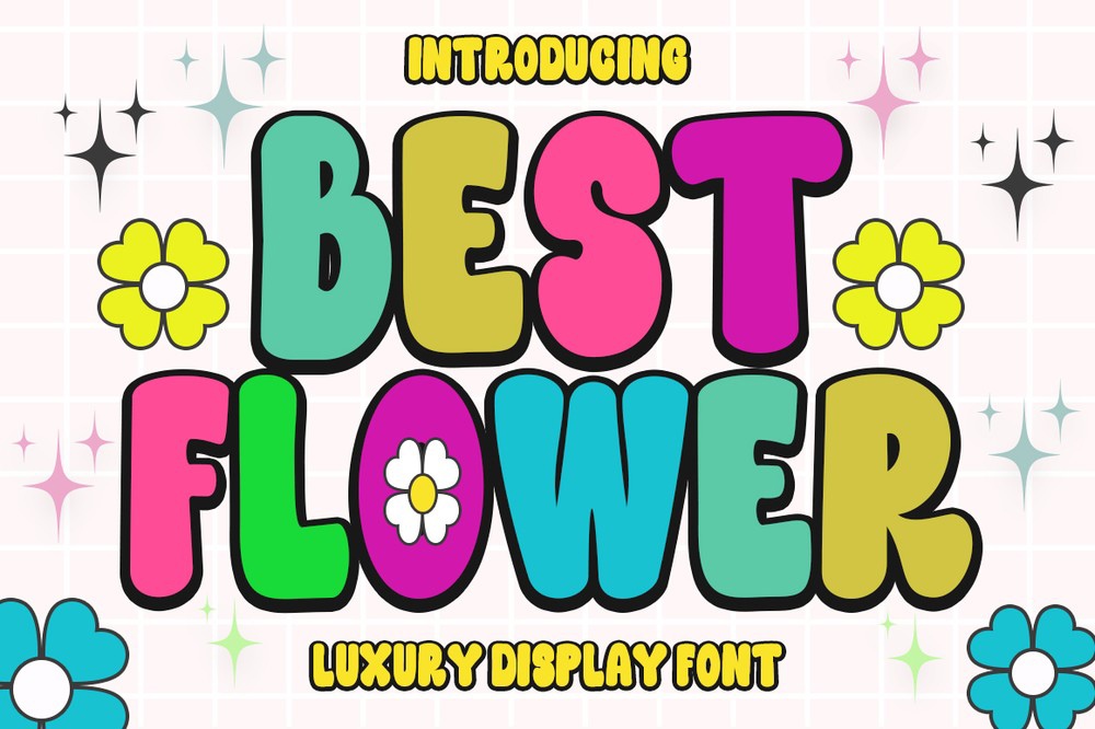 Best Flower Regular Font preview