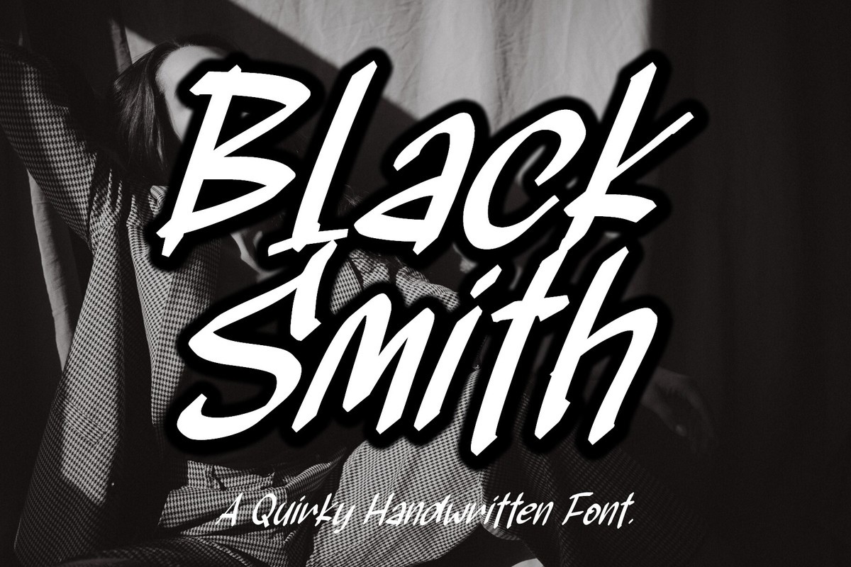 Black Smith Regular Font preview