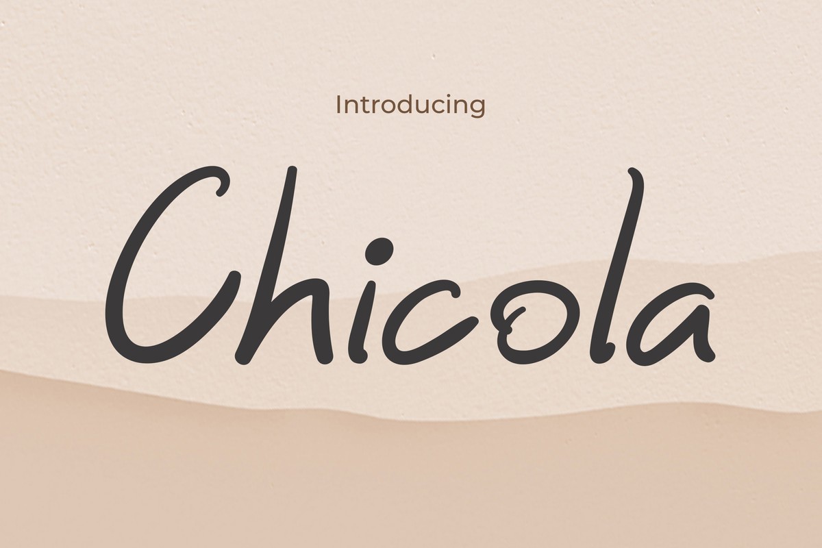 Chicola Regular Font preview