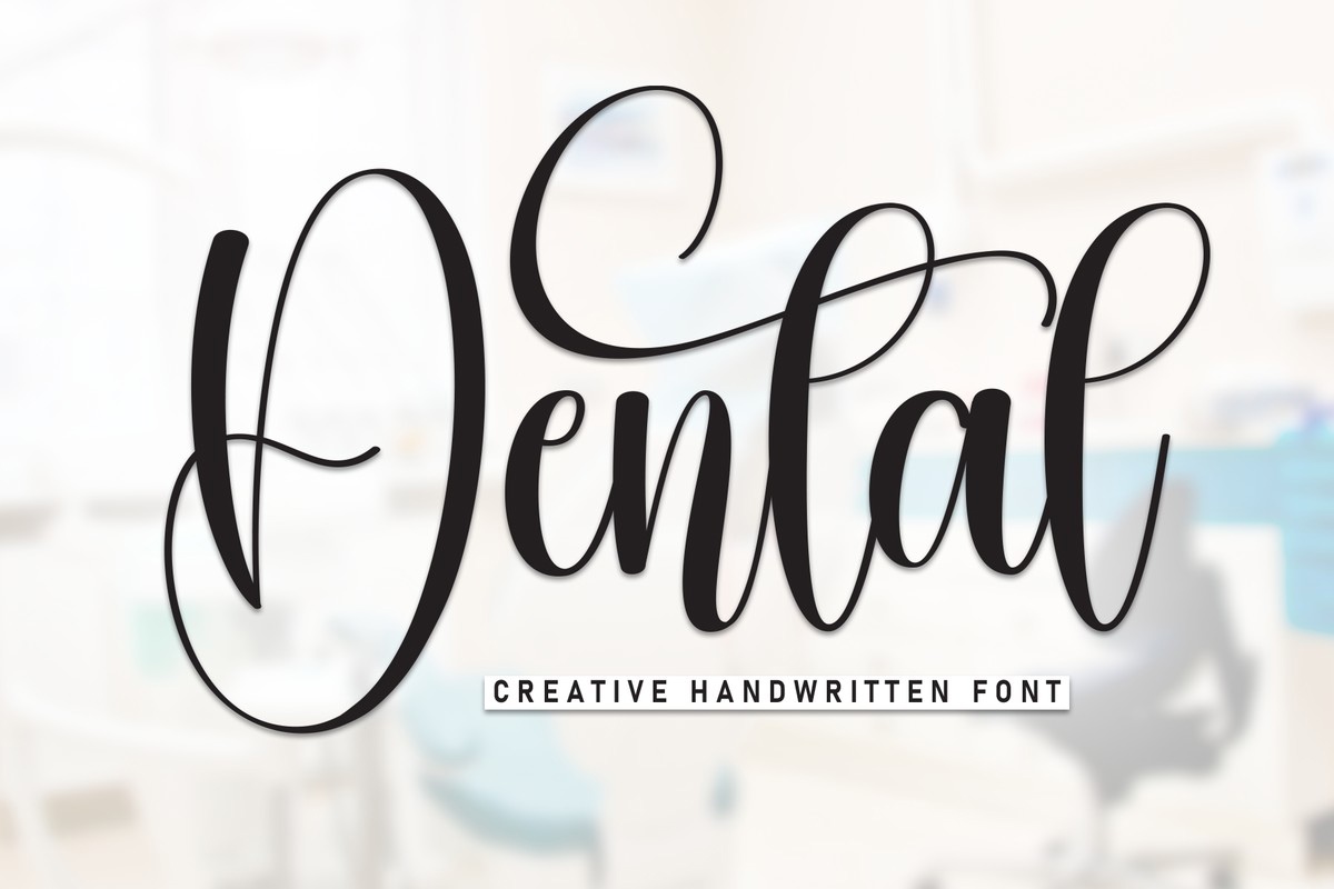 Dental Regular Font preview