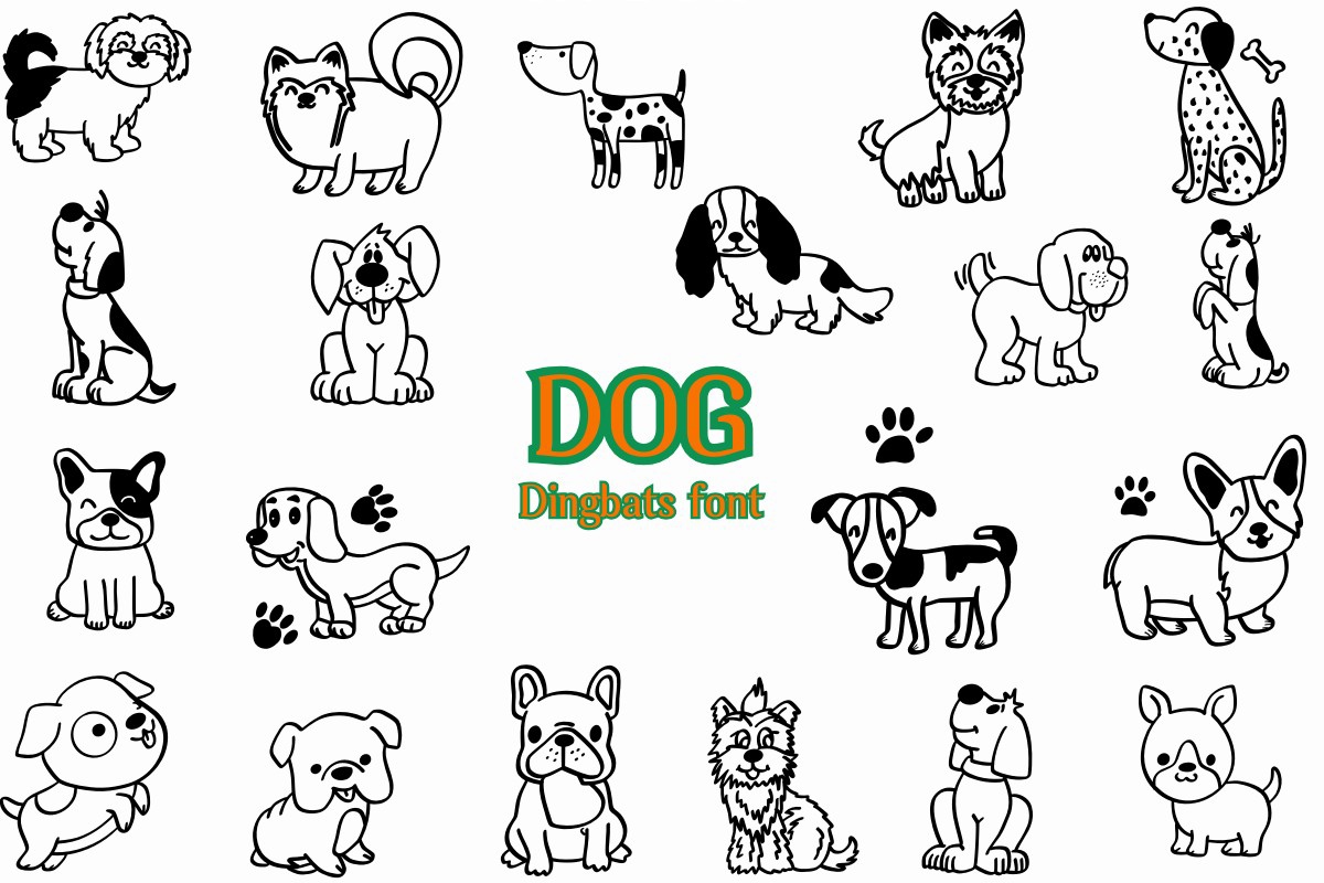 Dog Font preview