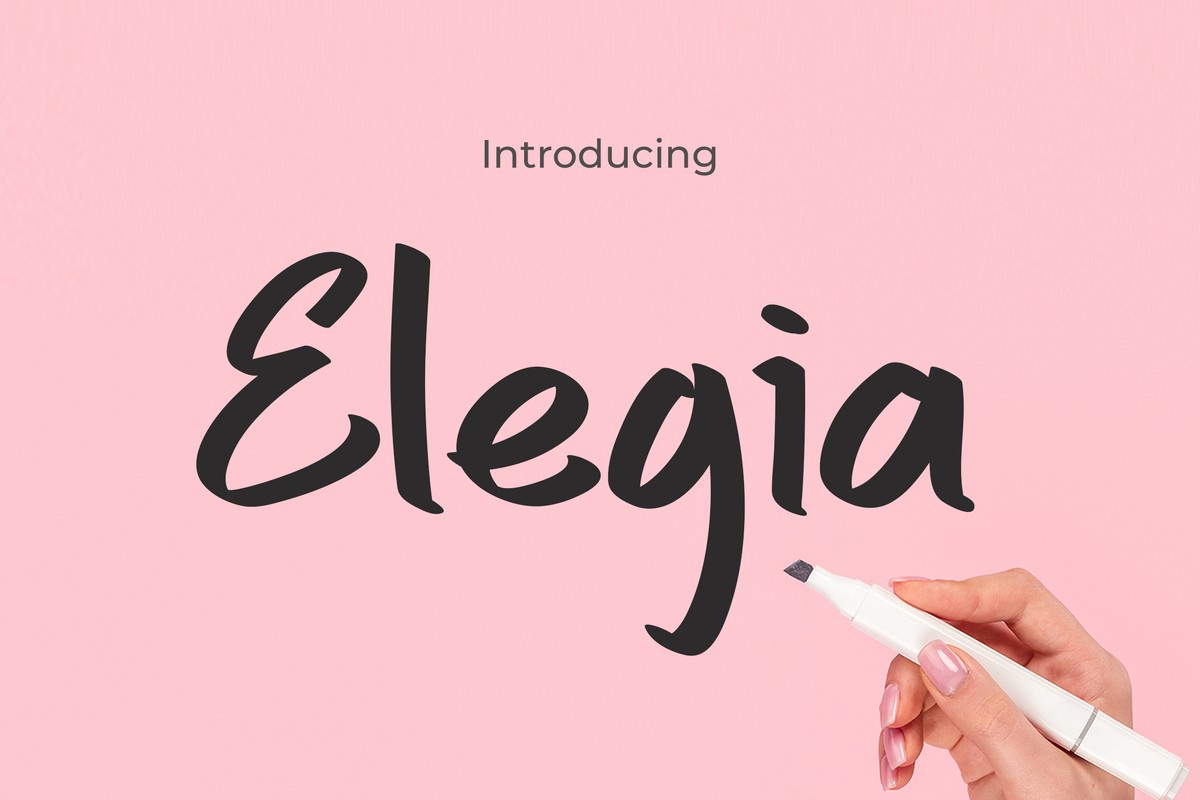 Elegia Font preview