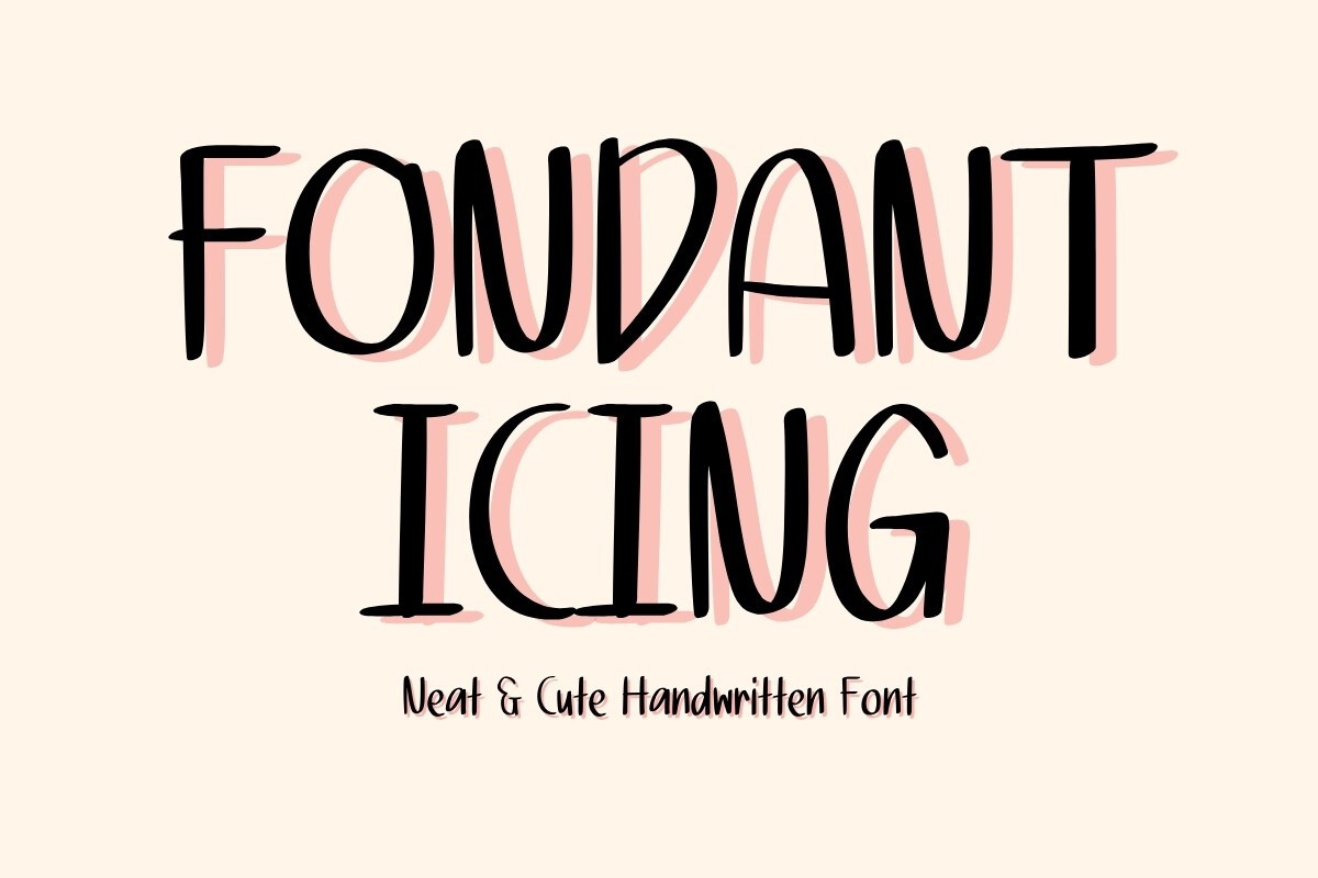 Fondant Icing Font preview