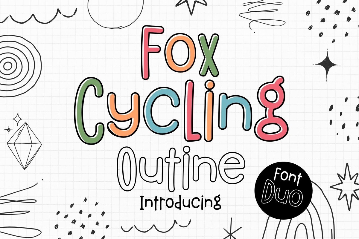 Fox Cycling Font preview