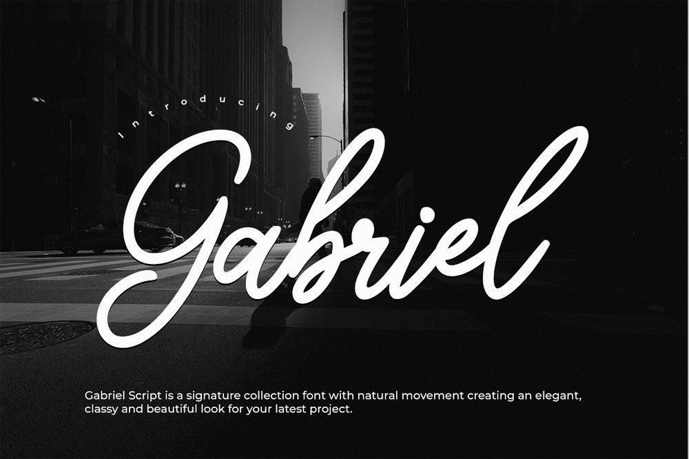 Gabriel Regular Font preview