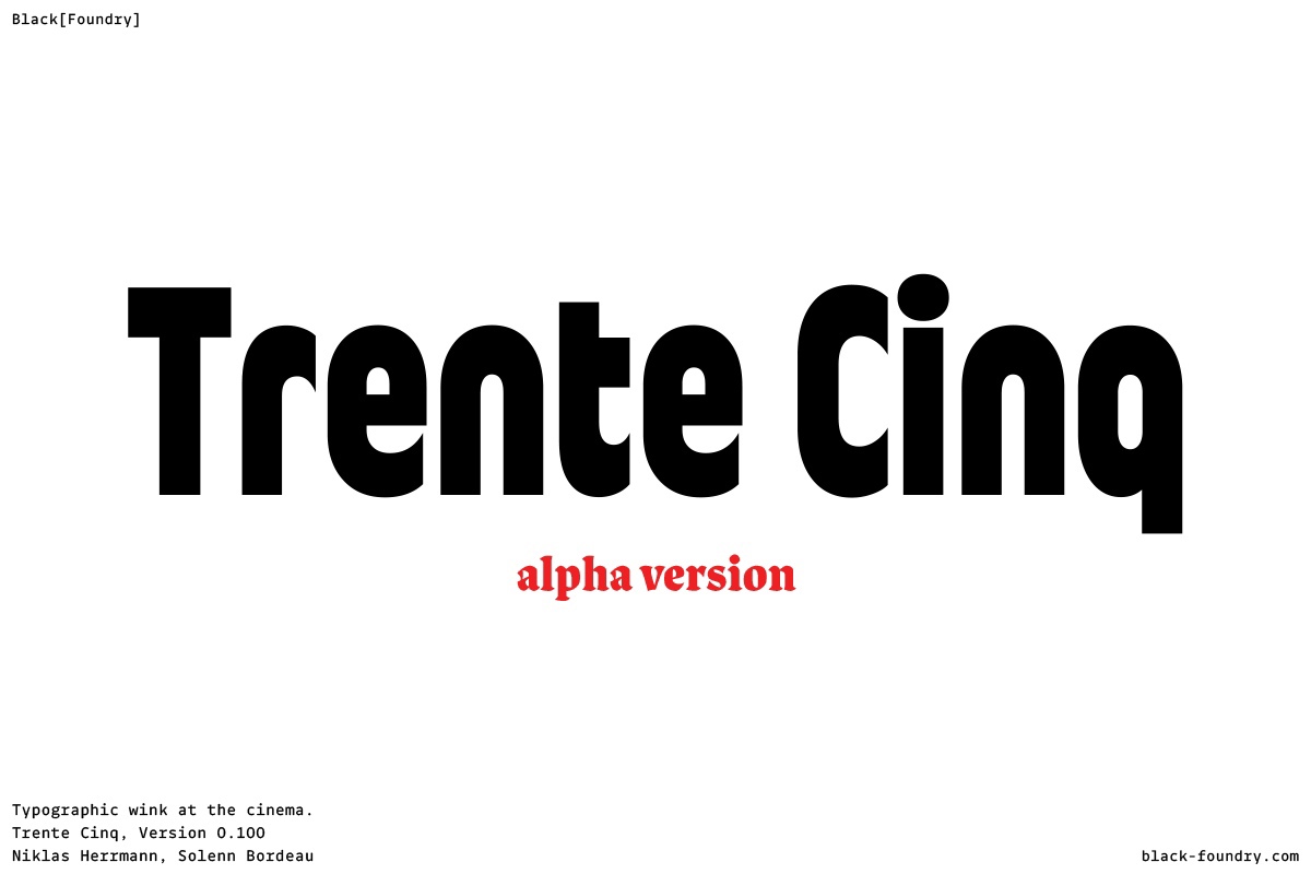 Trente Cinq Bold Font preview