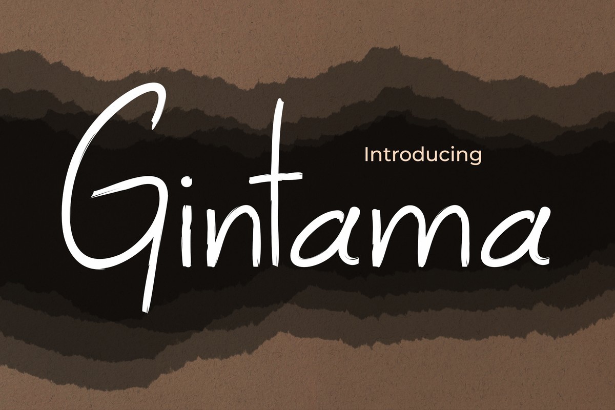 Gintama Regular Font preview