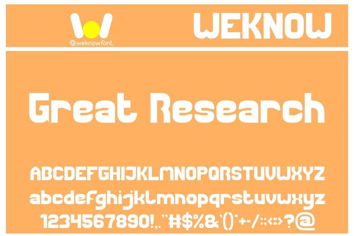 Great Research Regular Font preview