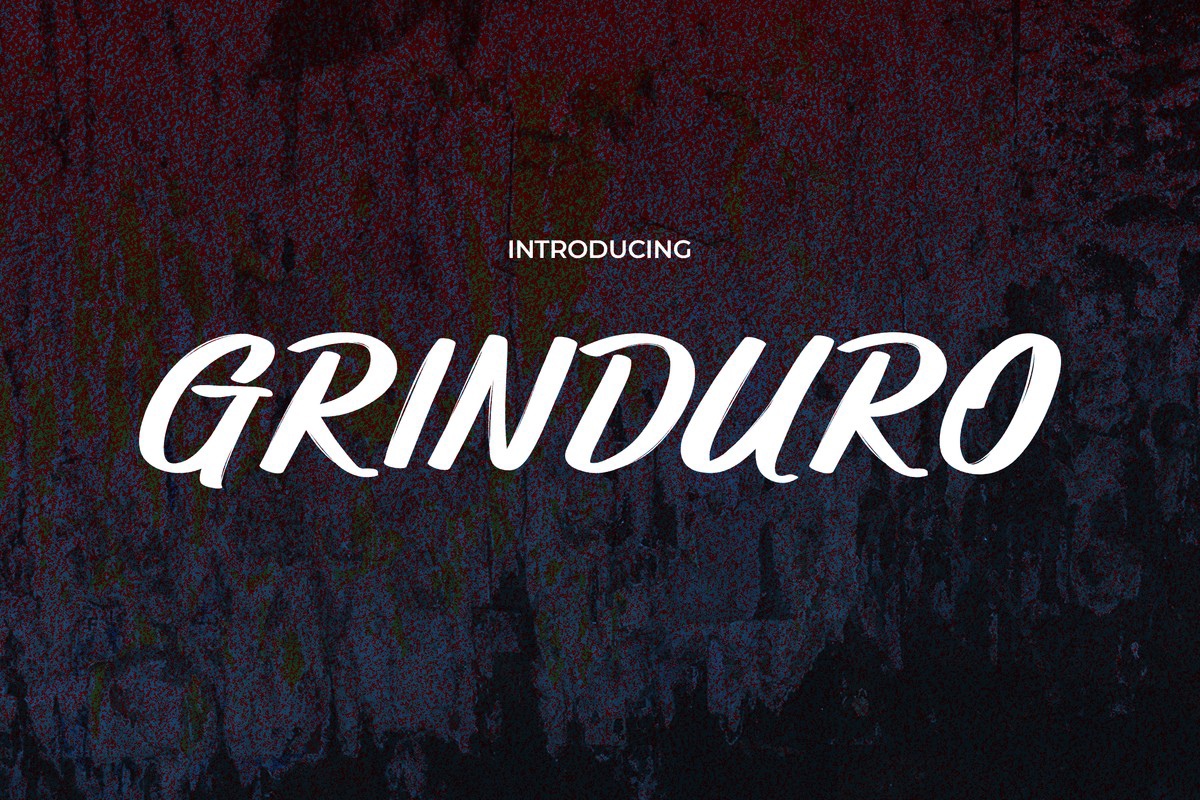 Grinduro Regular Font preview