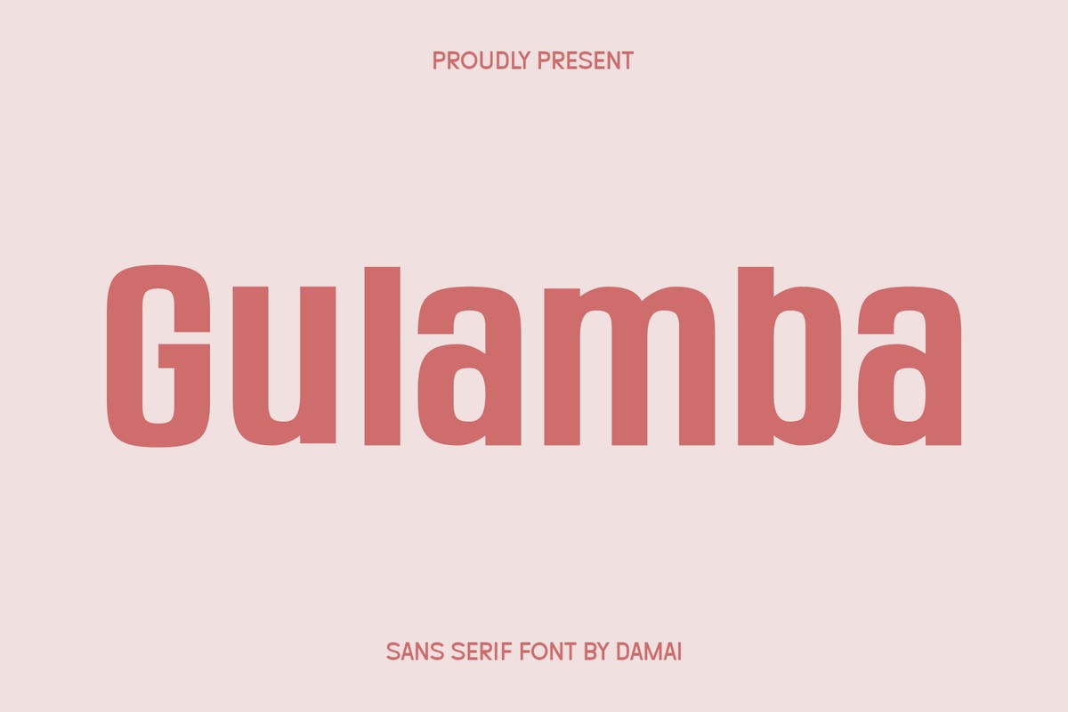 Gulamba Regular Font preview