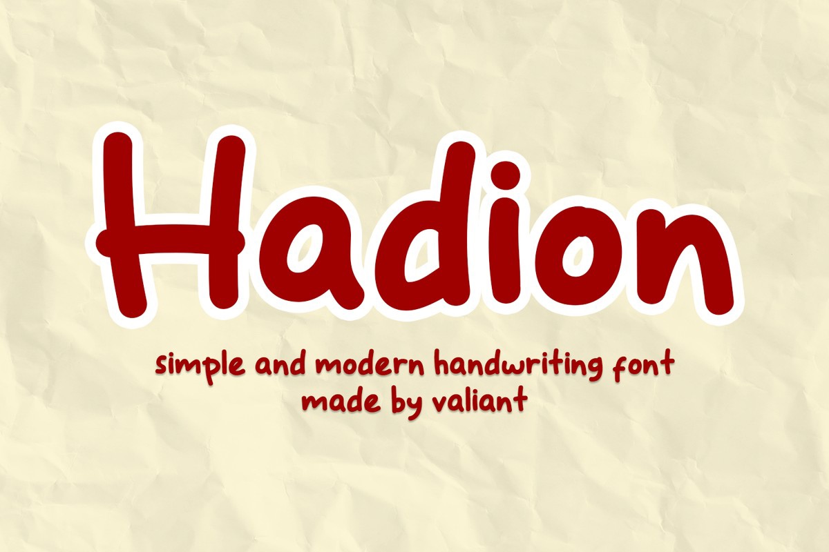 Hadion Font preview