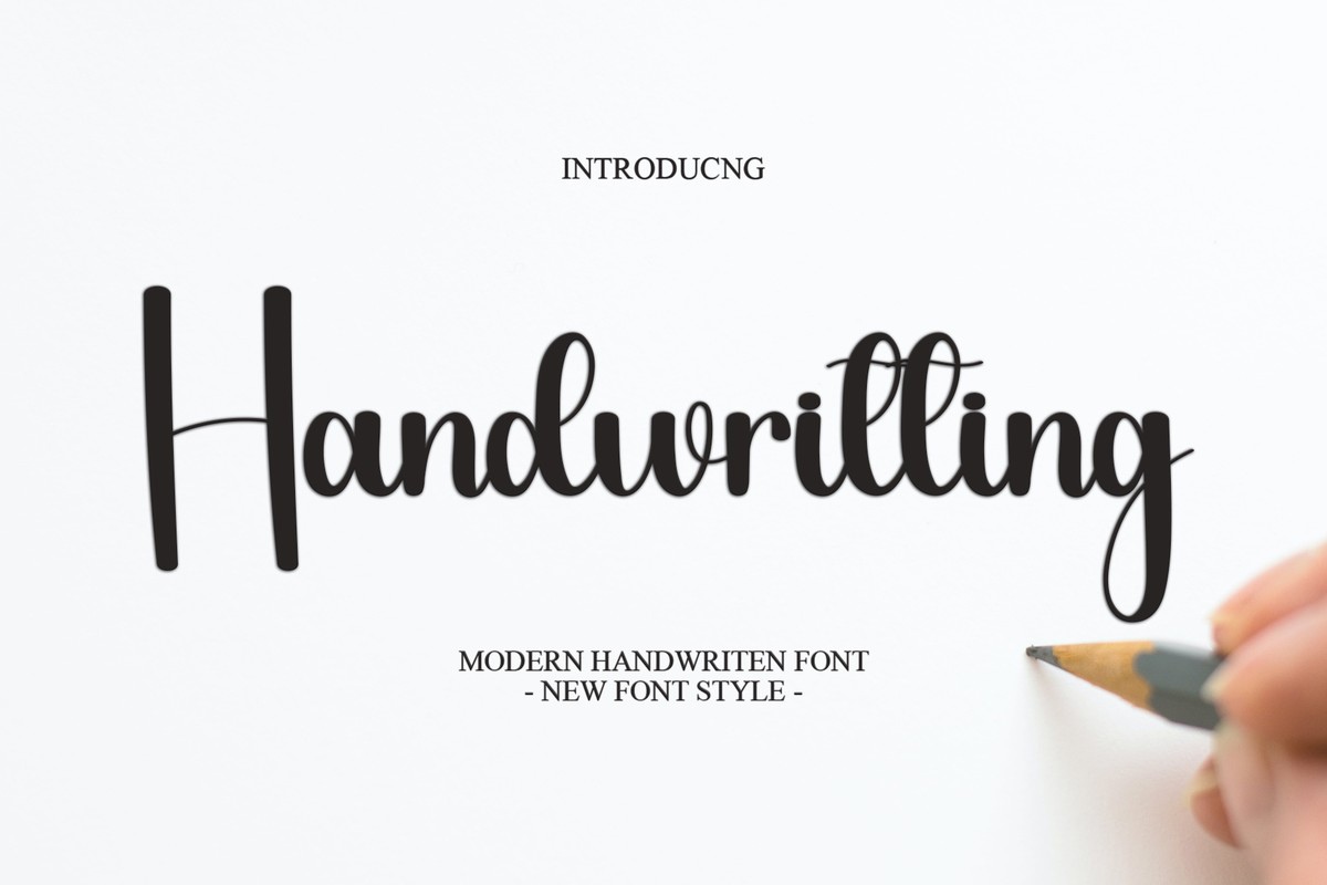 Handwritting Font preview