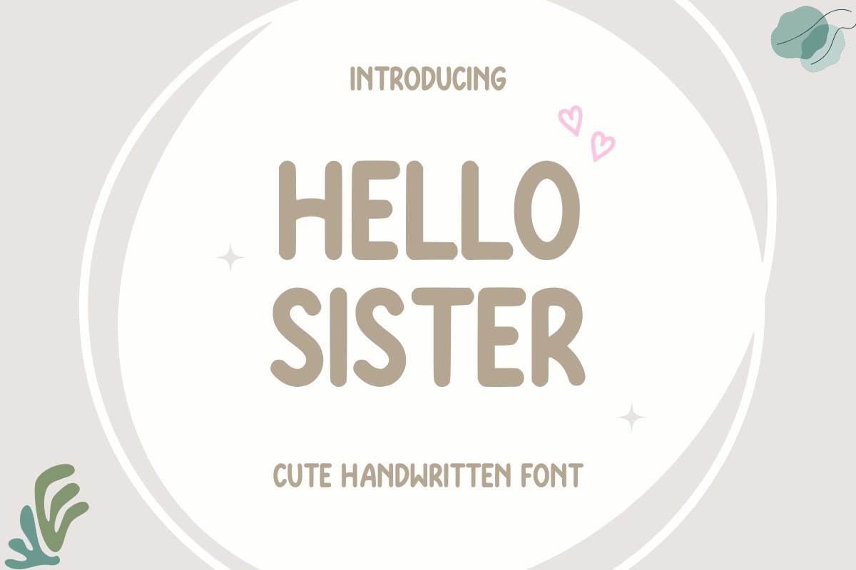 Hello Sister Regular Font preview