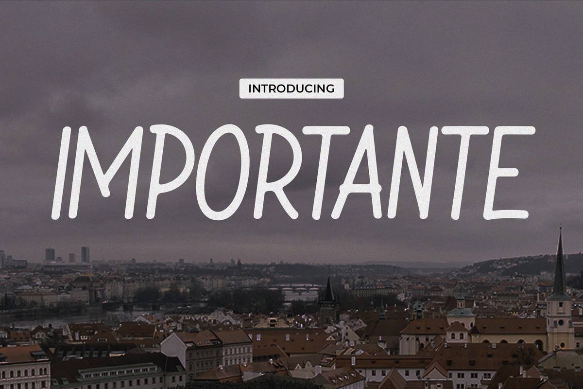 Importante Font preview