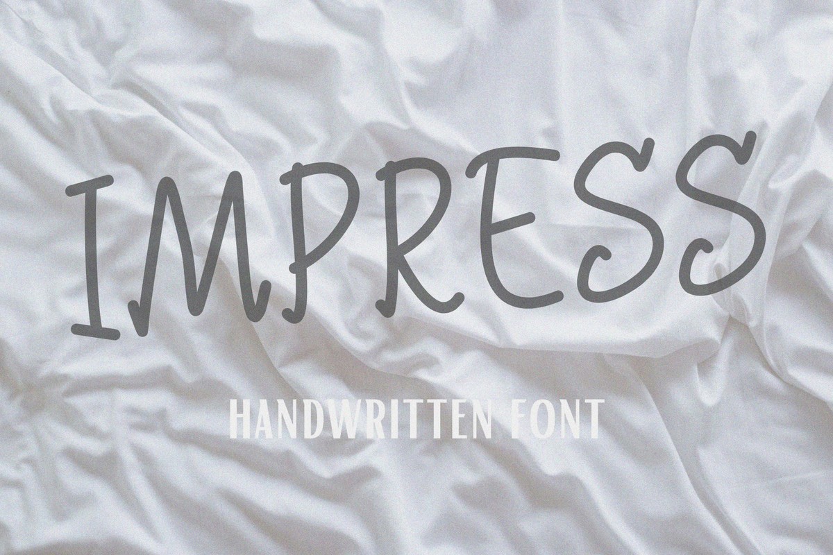 Impress Font preview