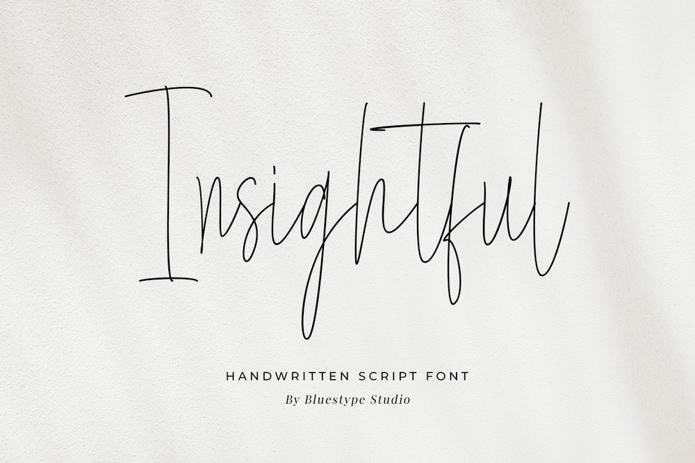 Insightful Font preview