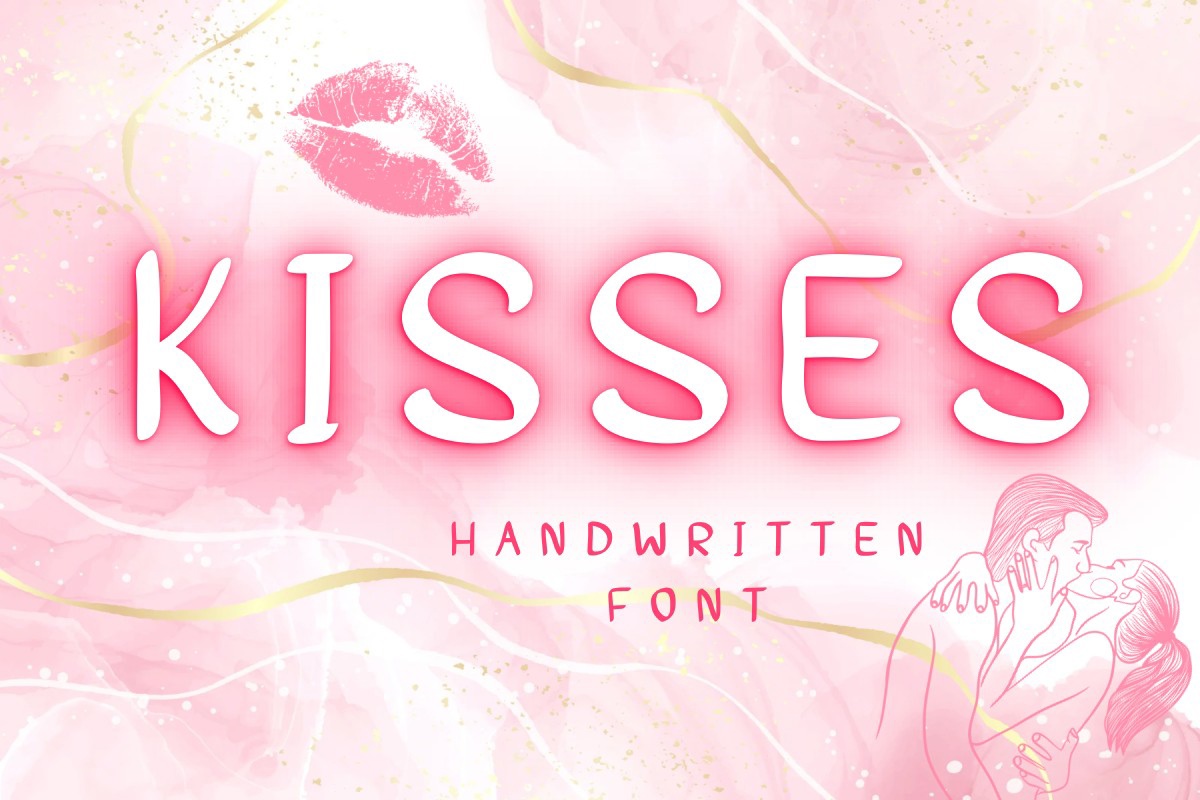 Kisses Regular Font preview