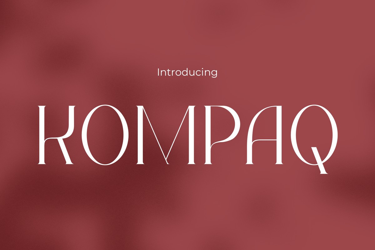 Kompaq Regular Font preview