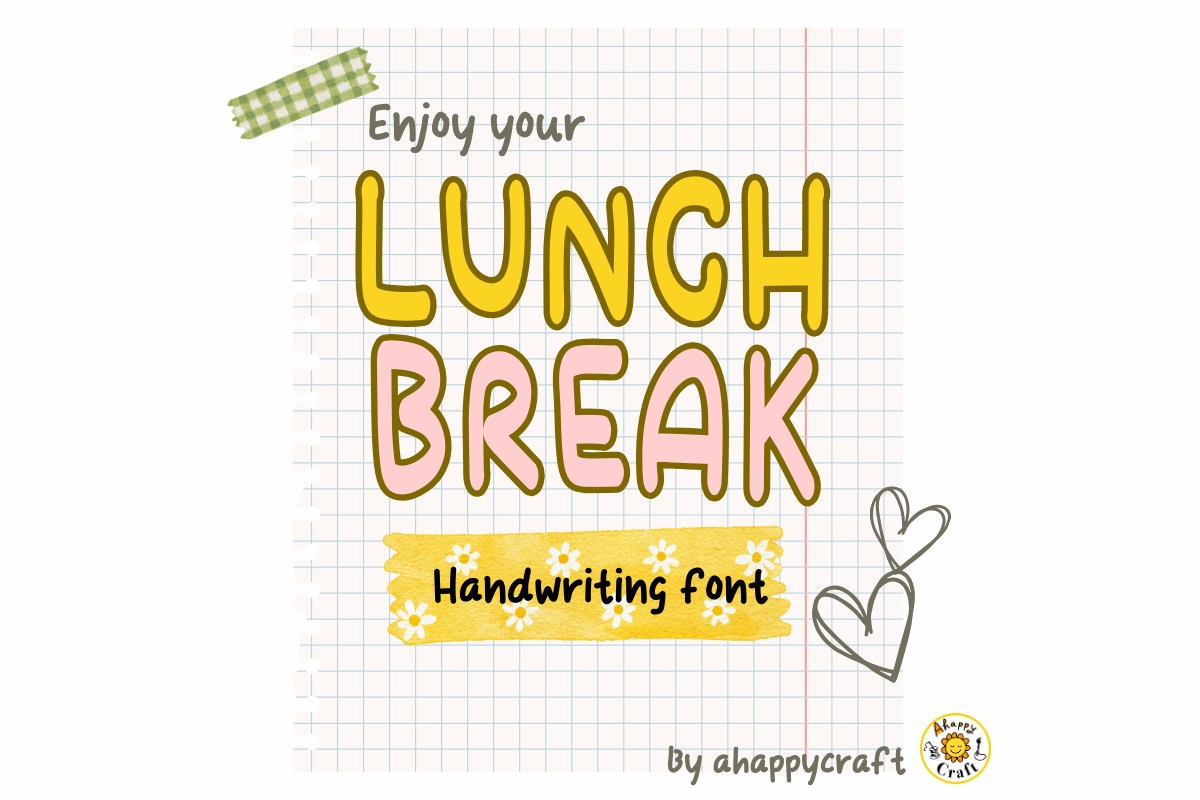 Lunch Break Font preview