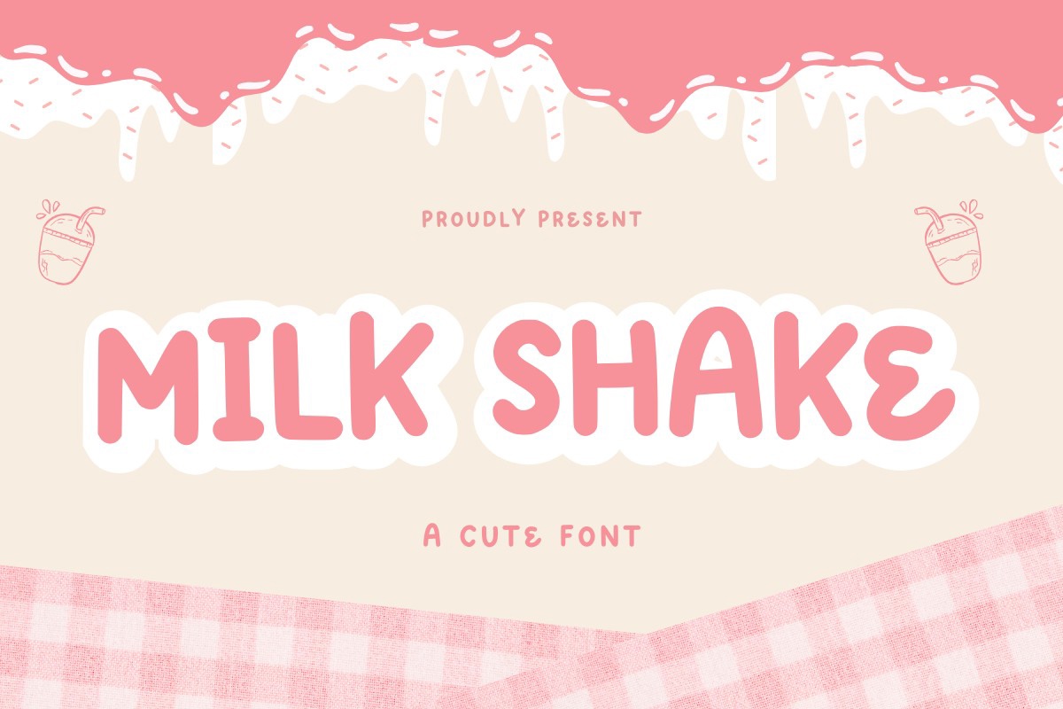 Milk Shake Regular Font preview