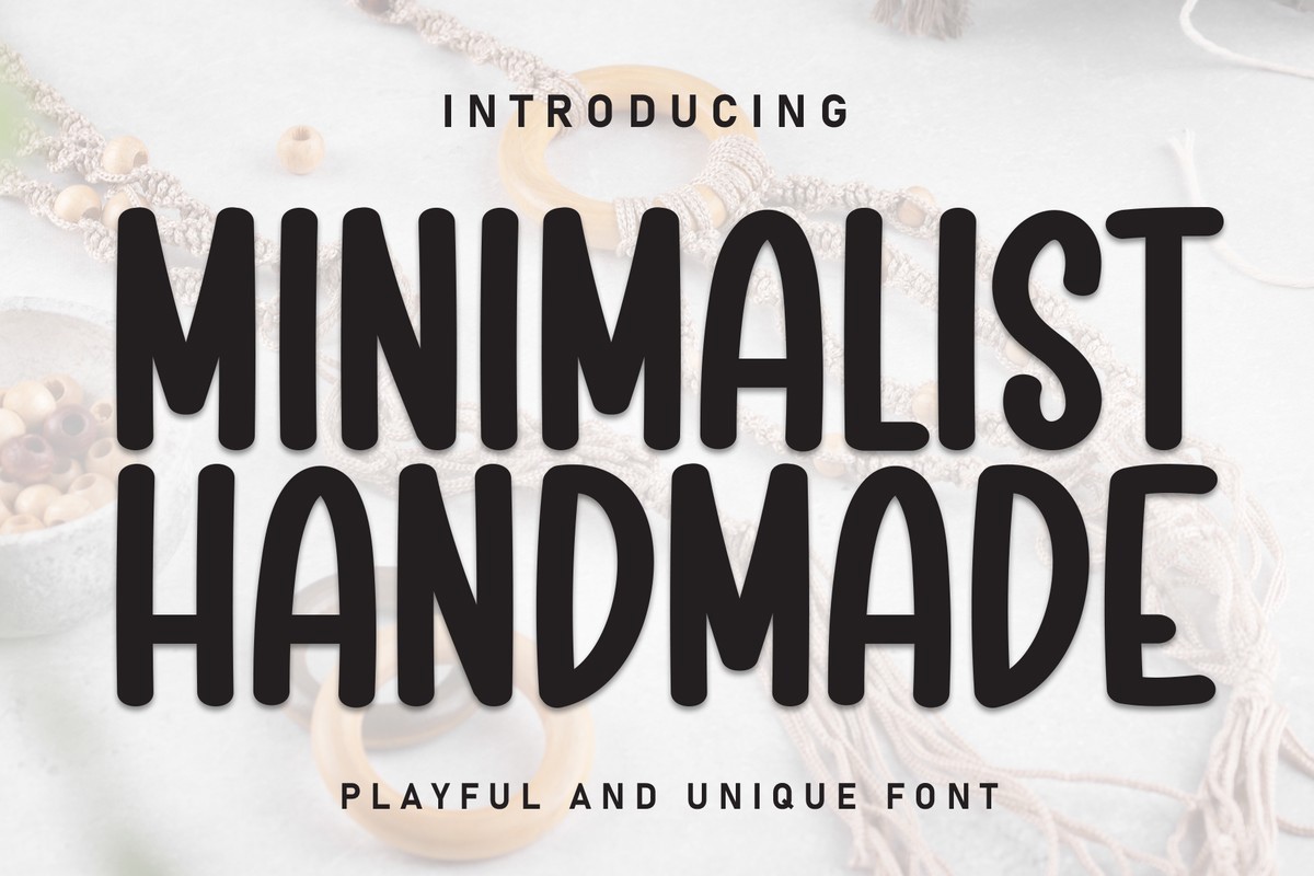 Minimalist Handmade Regular Font preview