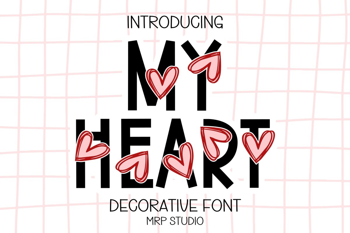 My Heart Font preview