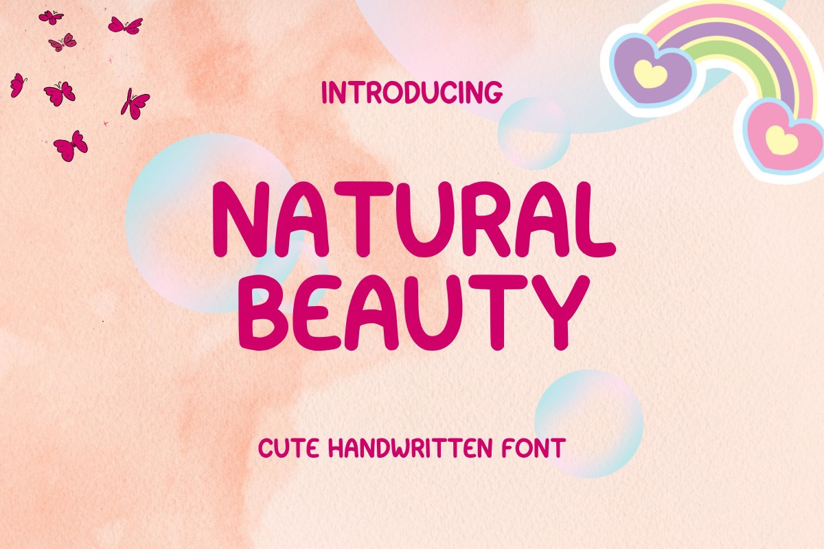 Natural Beauty Font preview