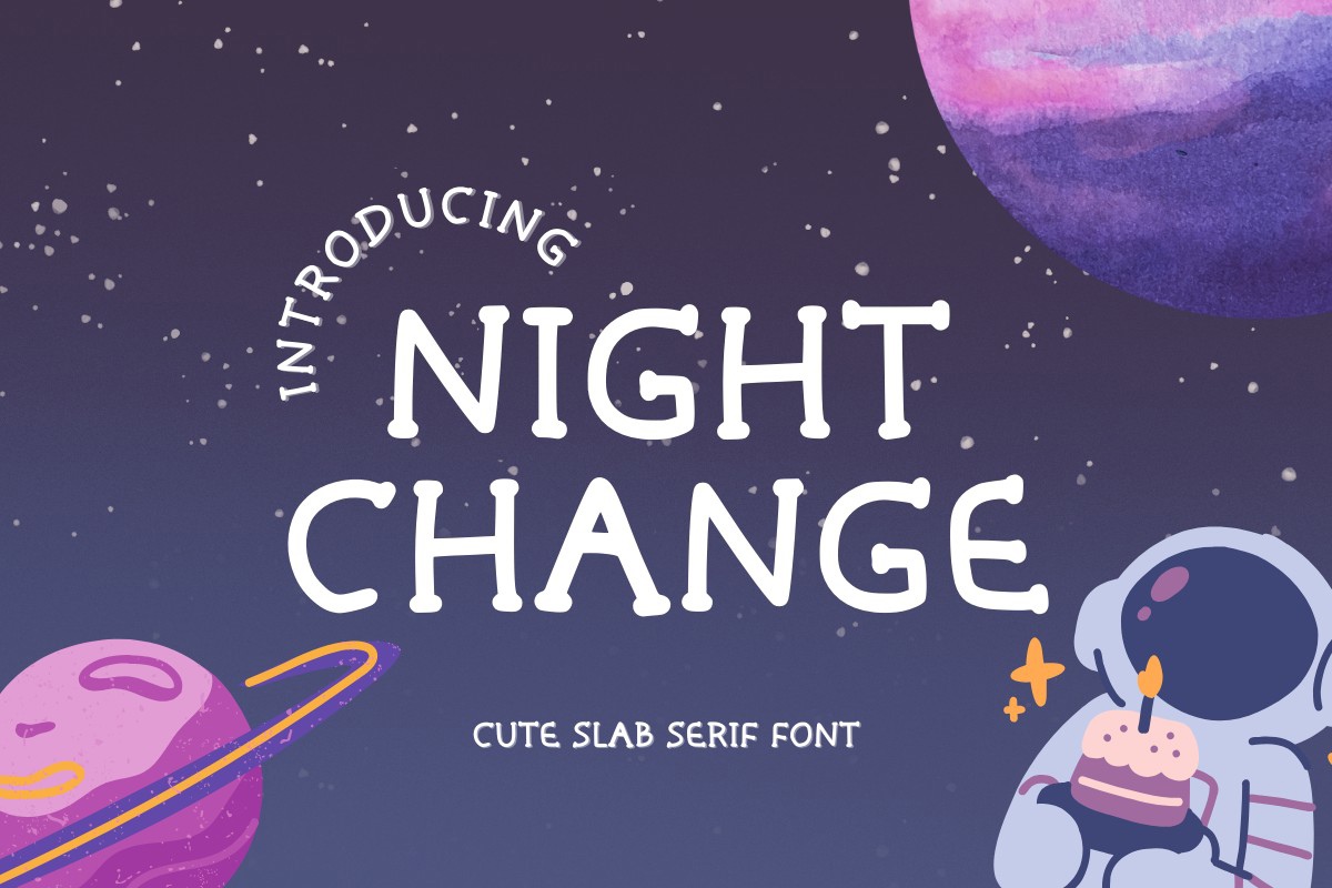 Night Change Regular Font preview