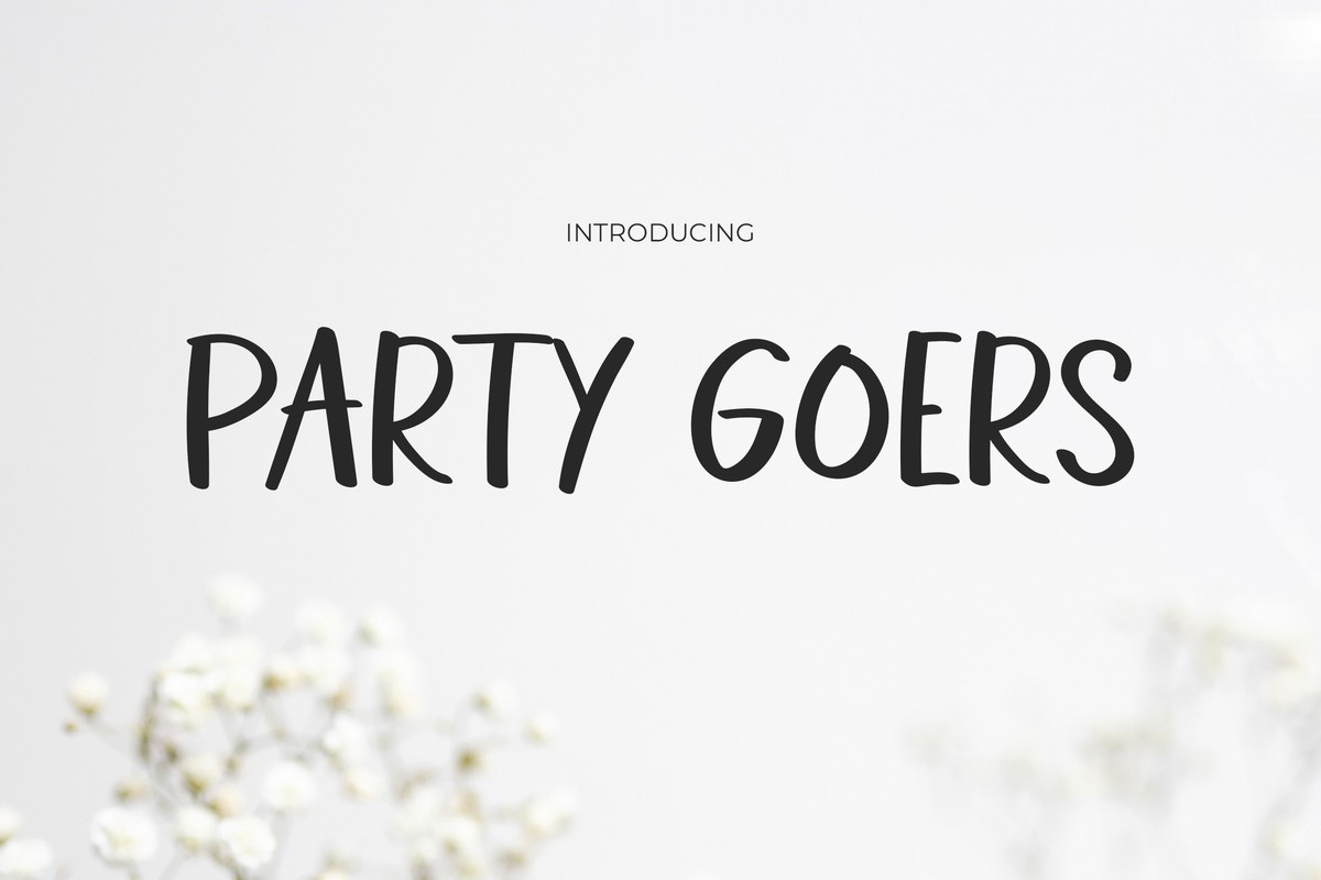 Party Goers Font preview