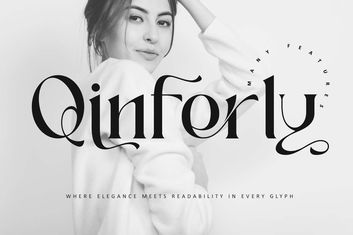 Qinferly Font preview