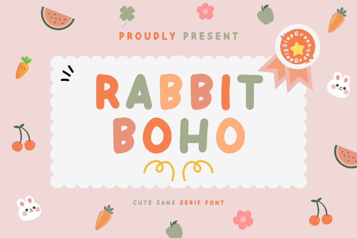 Rabbit Boho Regular Font preview