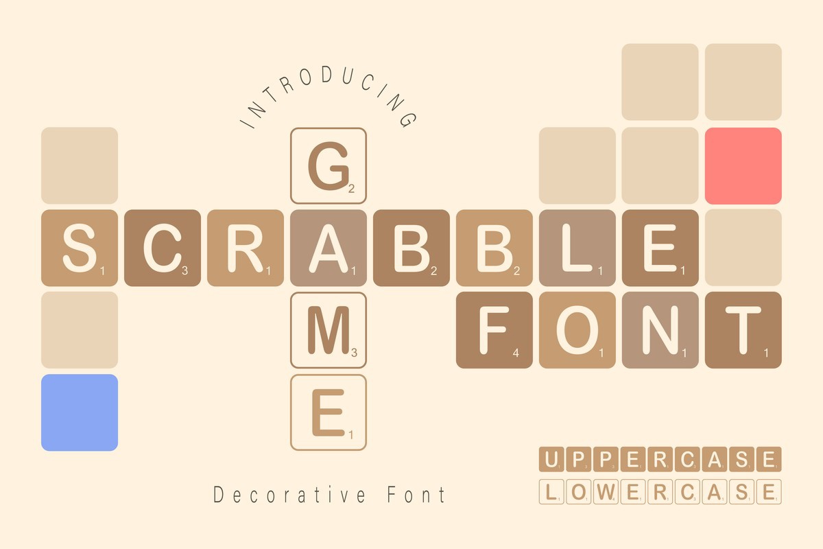 Scrabble Game Regular Font preview