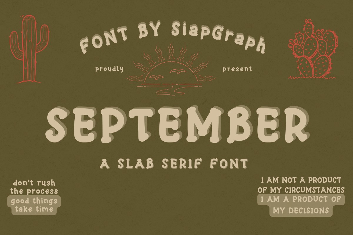 September Regular Font preview