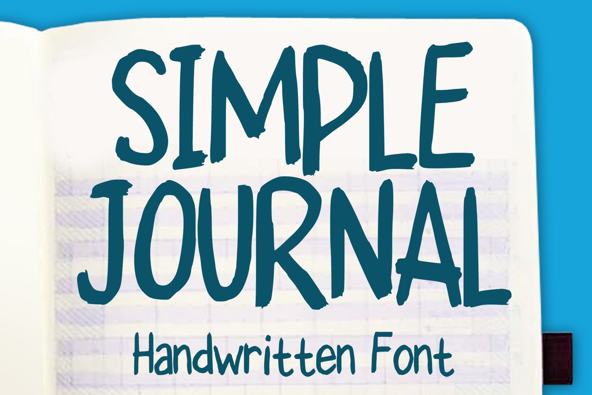 Simple Journal Regular Font preview