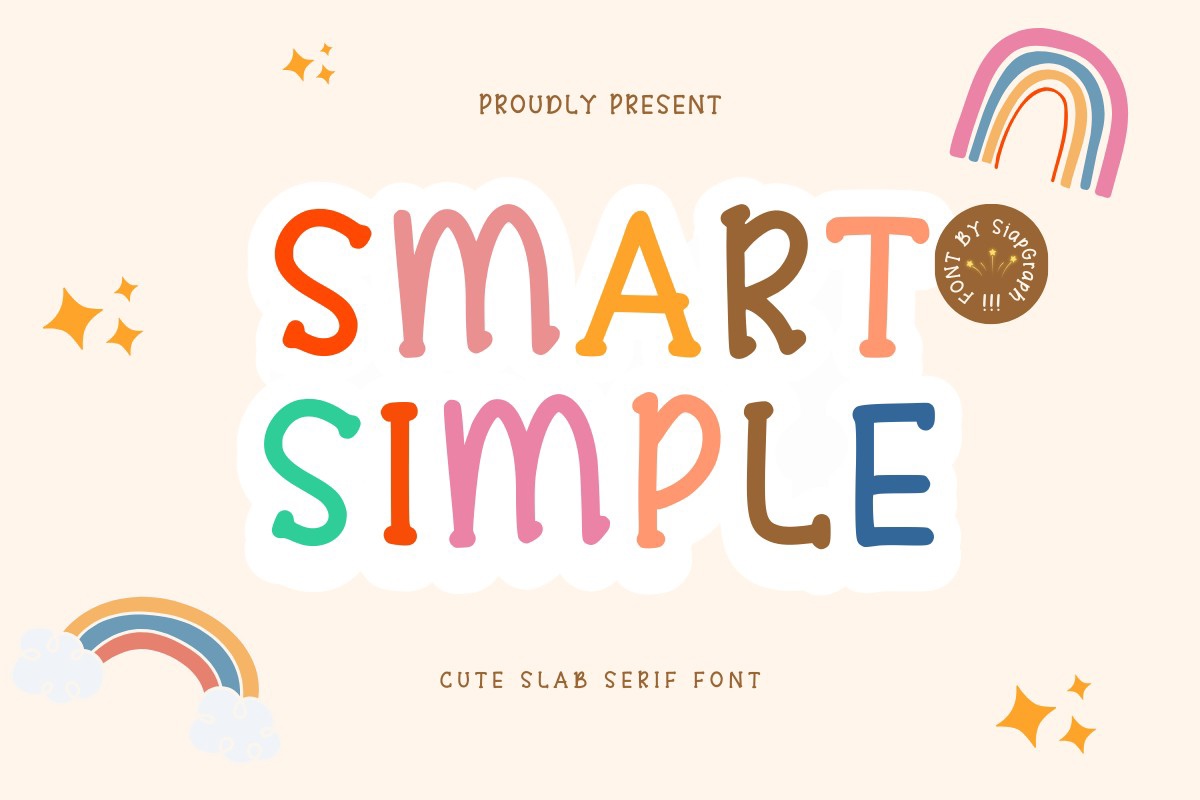 Smart Simple Font preview