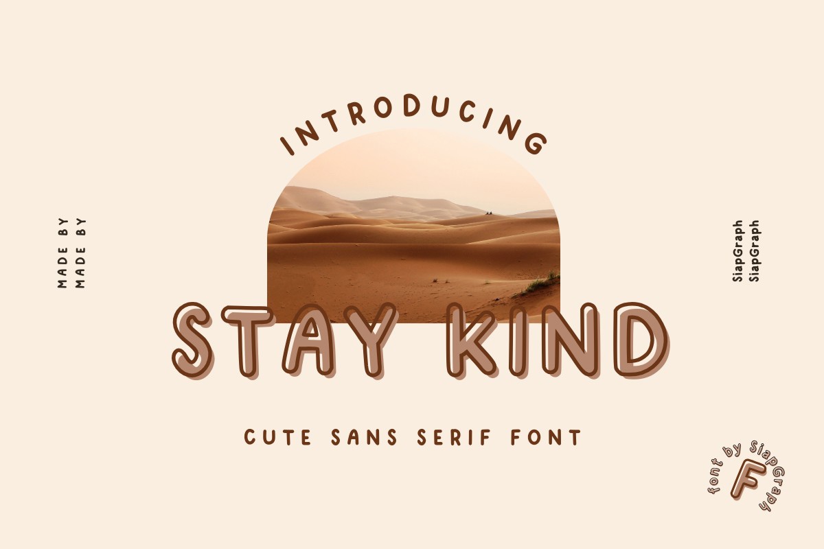 Stay Kind Font preview