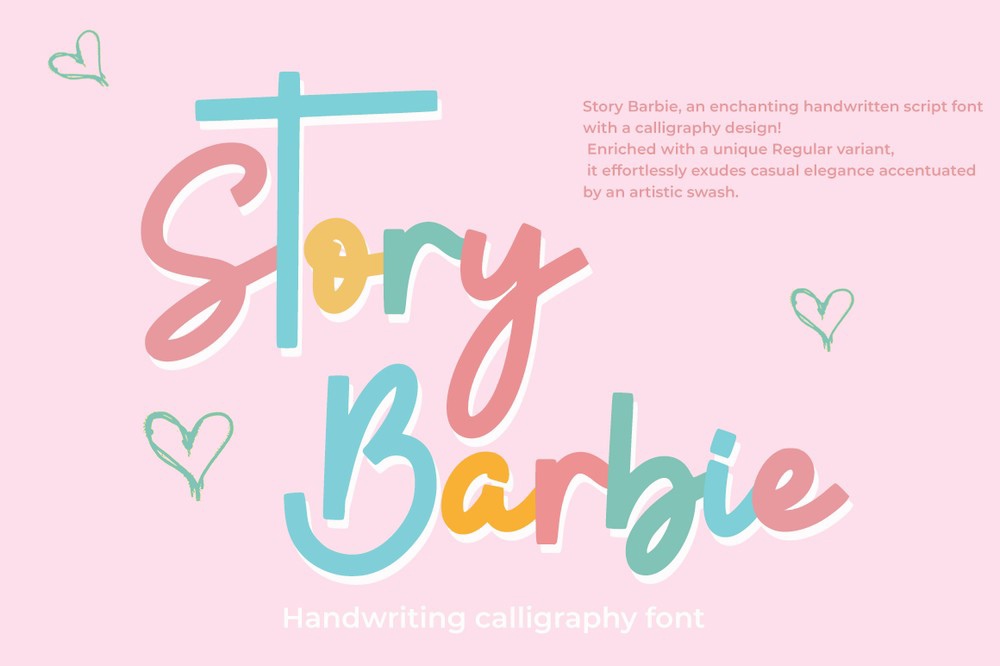 Story Barbie Regular Font preview