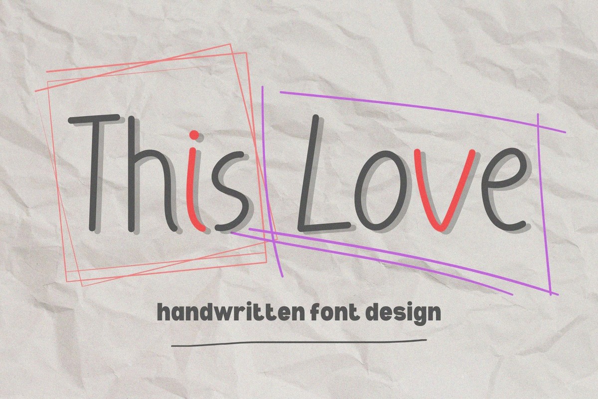 This Love Regular Font preview