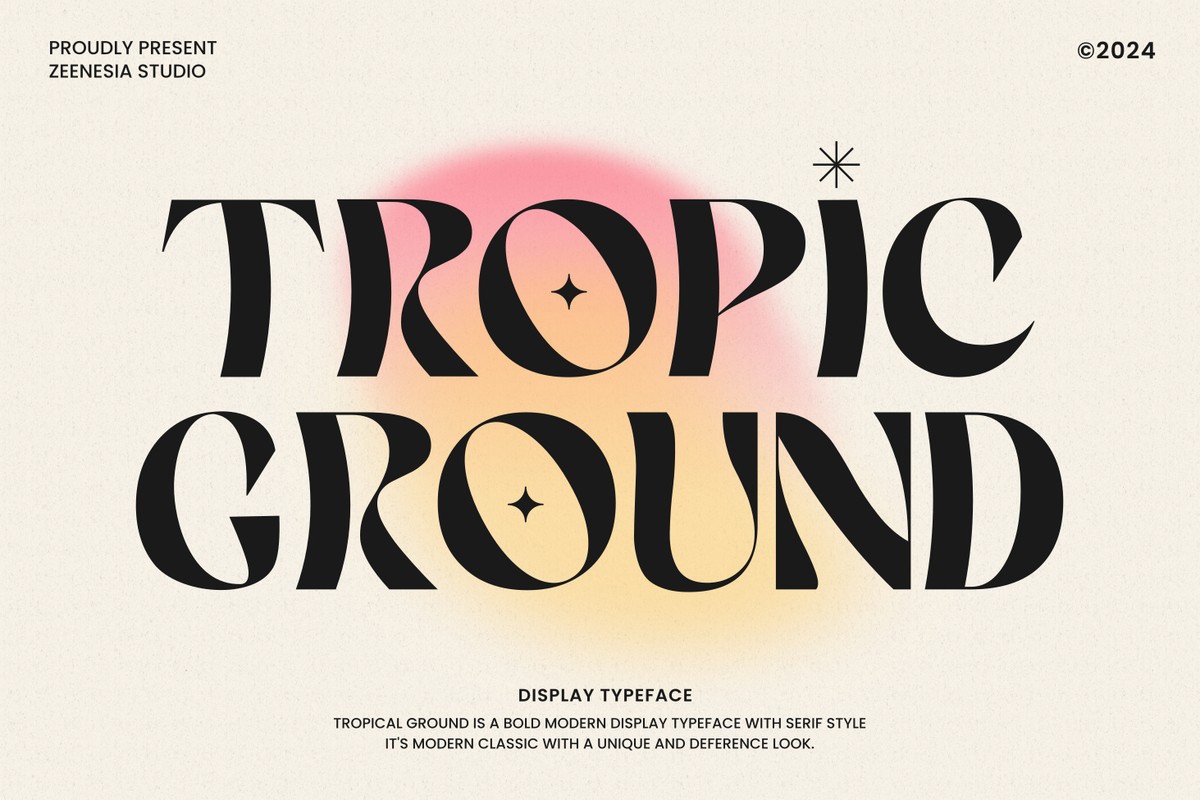 Tropic Ground Font preview