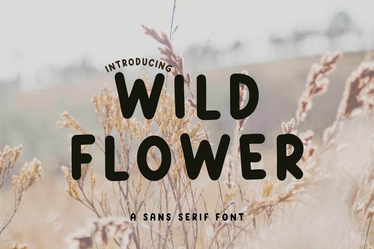 Wild Flowe Regular Font preview