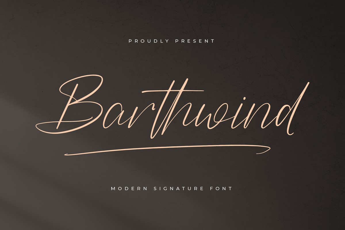 Barthwind Regular Font preview