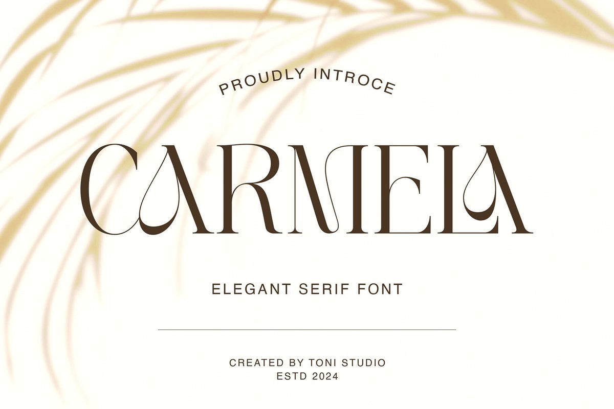 Carmela Regular Font preview