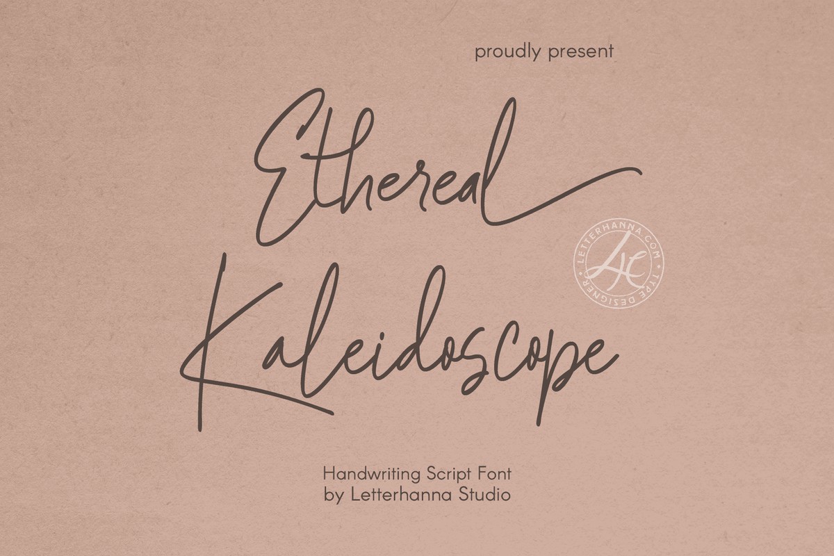 Ethereal Kaleidoscope Regular Font preview