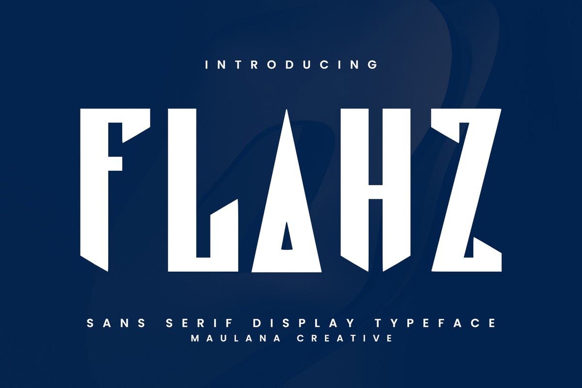 Flahz Regular Font preview