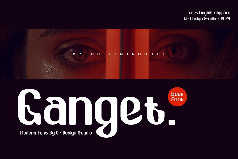 Ganget Regular Font preview