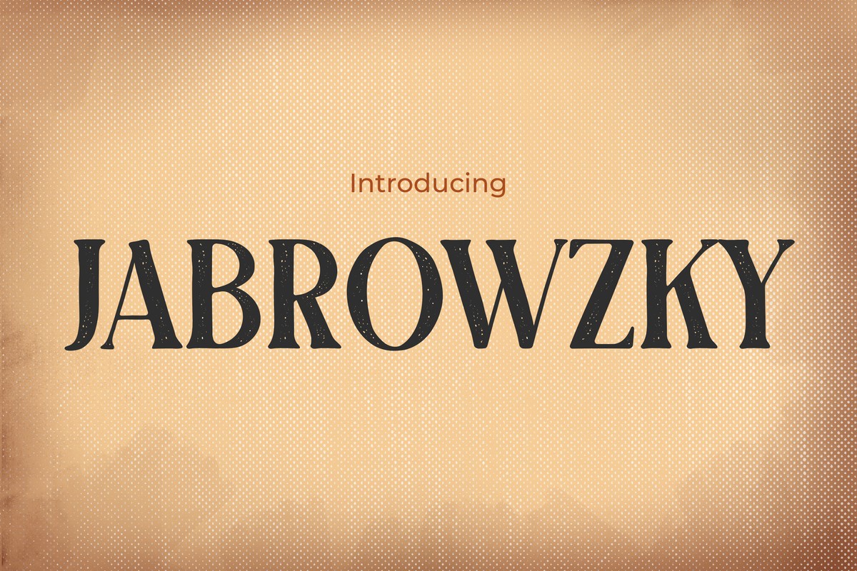 Jabrowzky Font preview