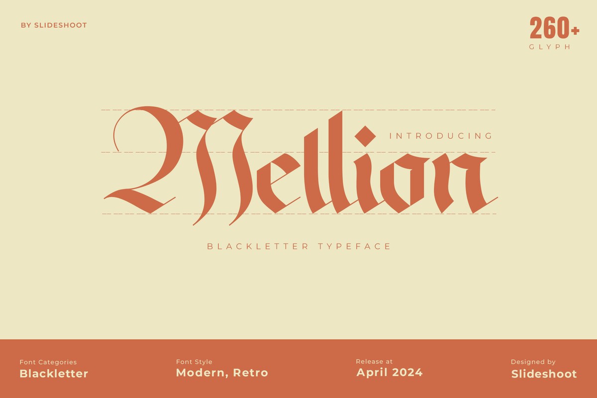 Mellion Font preview