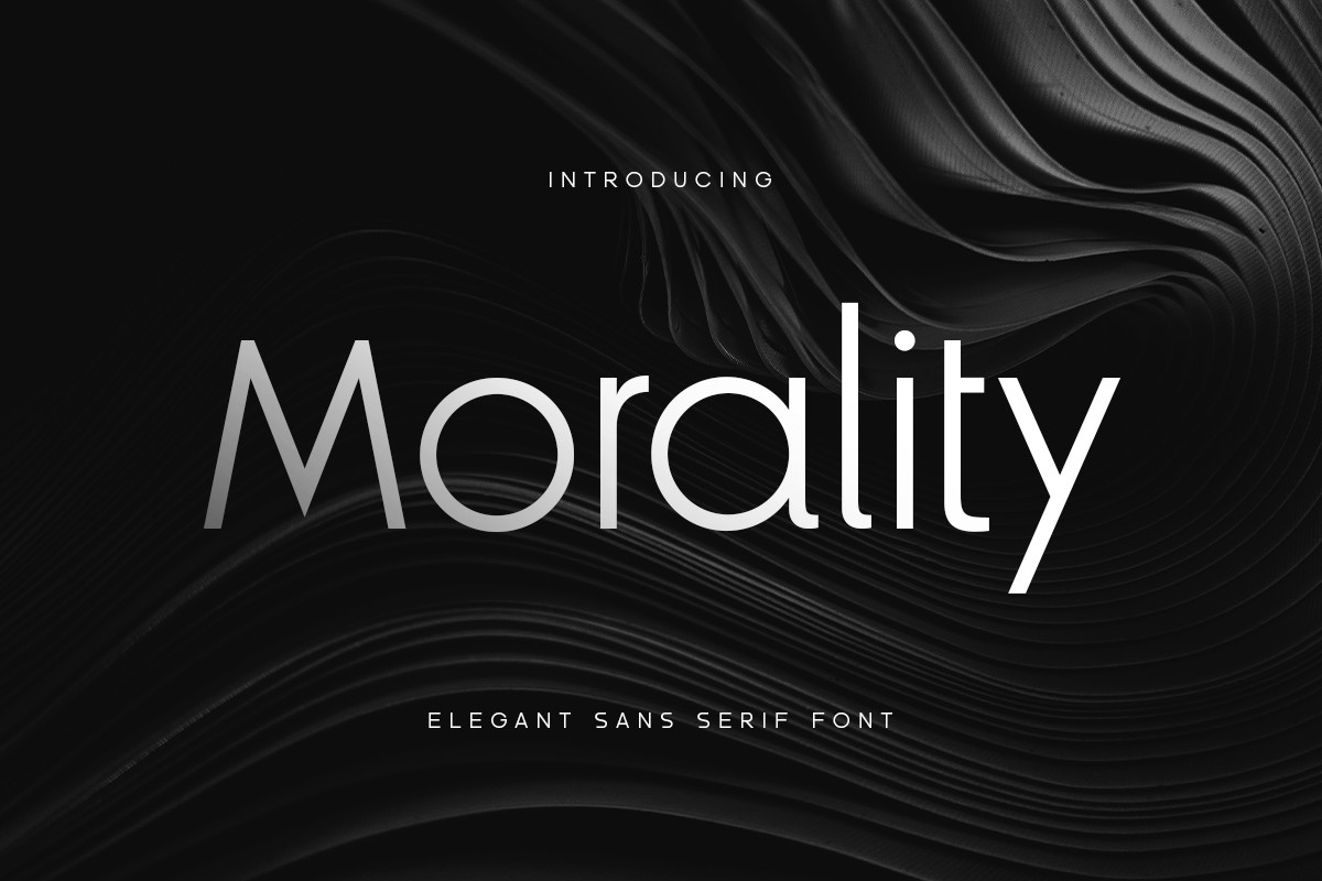 Morality Regular Font preview