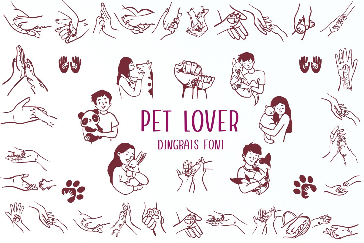 Pet Lover Regular Font preview