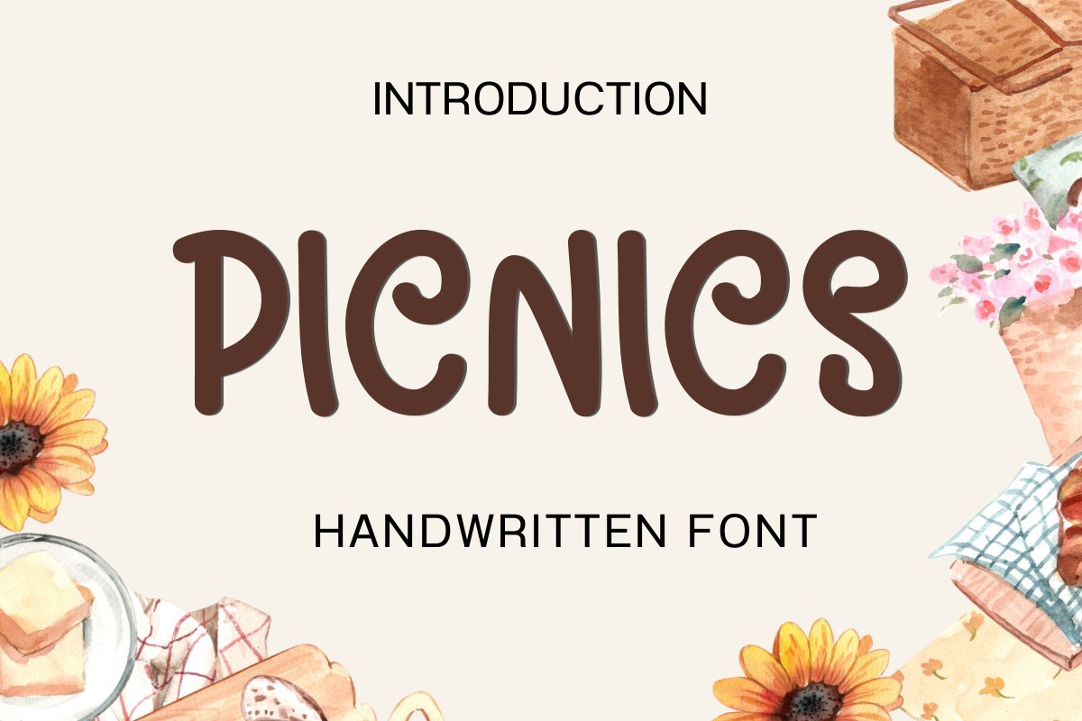 Picnics Font preview